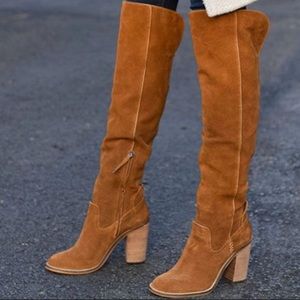 Dolce Vita “cash” over-the-knee boot size 8 color acorn suede
